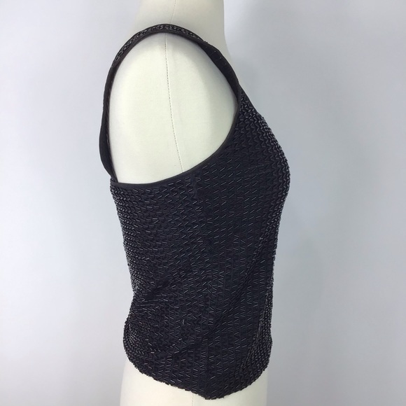 Beaded 90’s tank top disco party S festival Whimsigoth rave - Picture 4 of 7